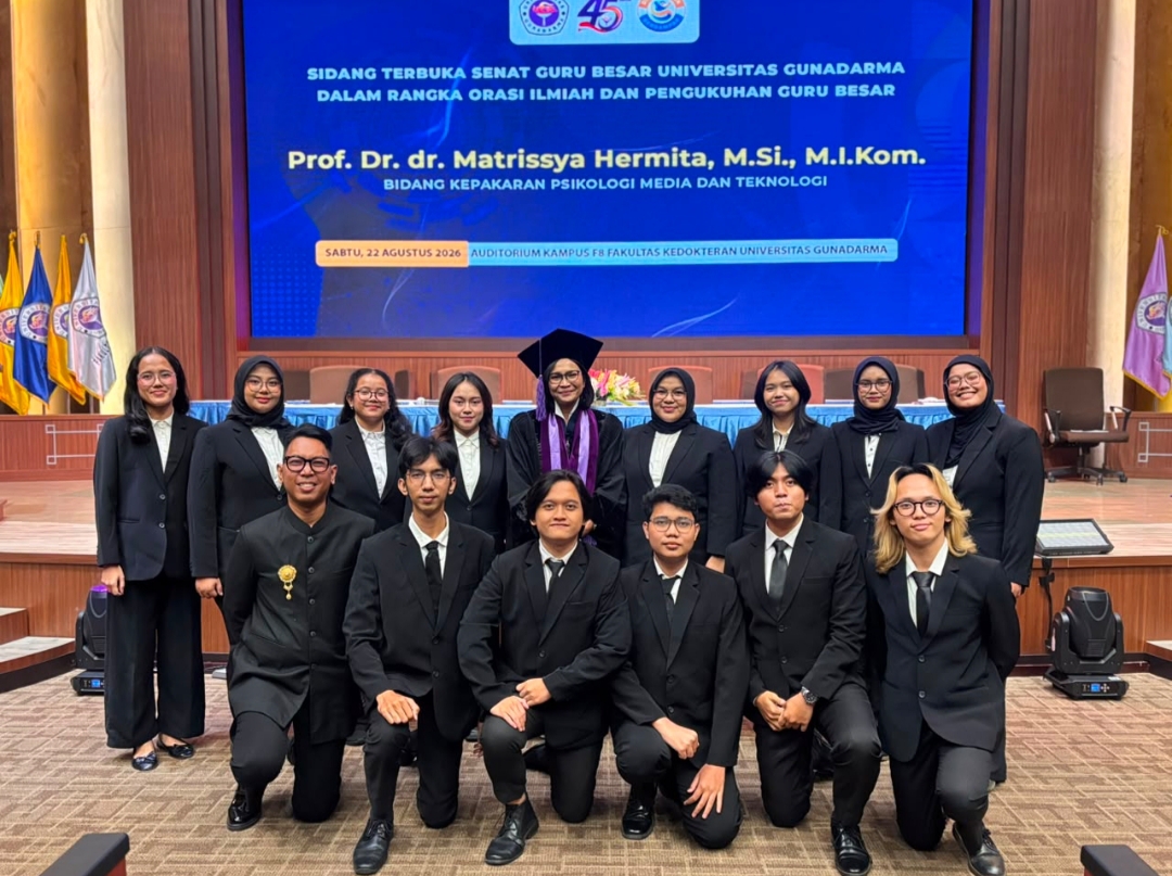 Sidang Terbuka Senat Guru Besar Universitas Gunadama Dalam Rangka Orasi Ilmiah dan Pengukuhan Guru Besar
